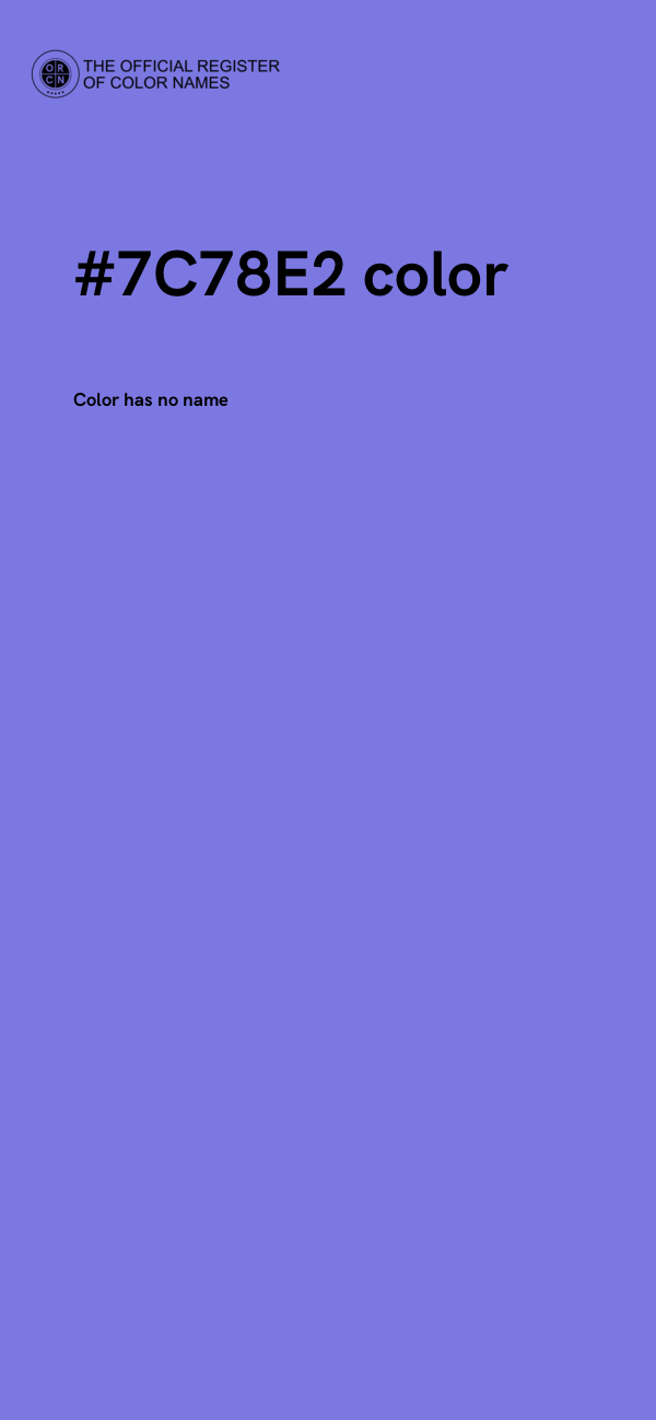 #7C78E2 color image
