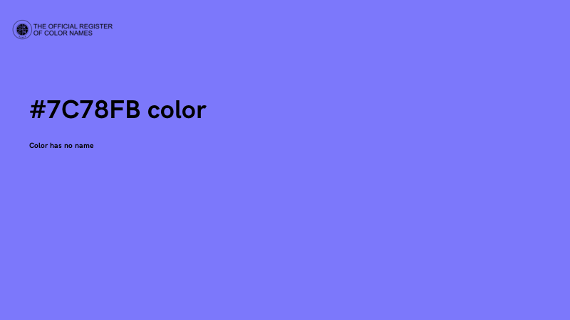 #7C78FB color image