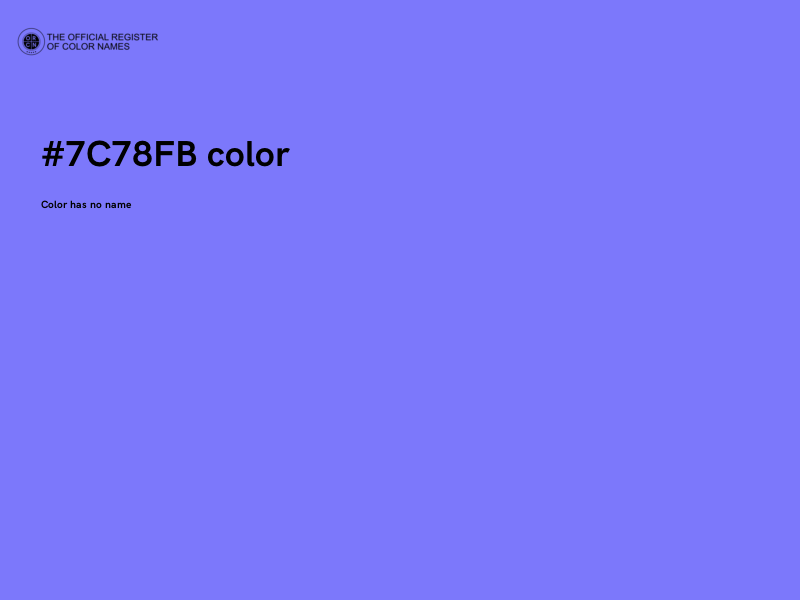 #7C78FB color image