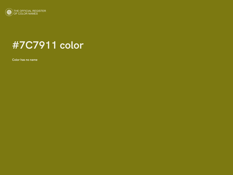 #7C7911 color image