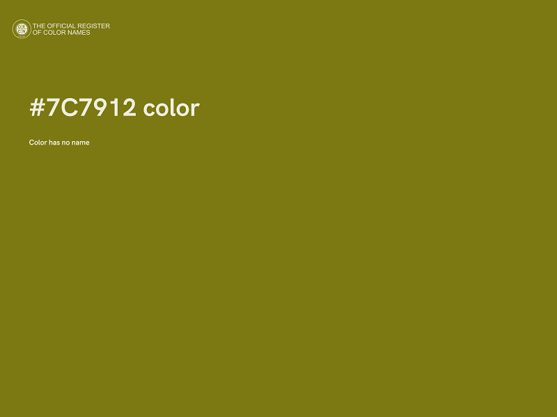 #7C7912 color image