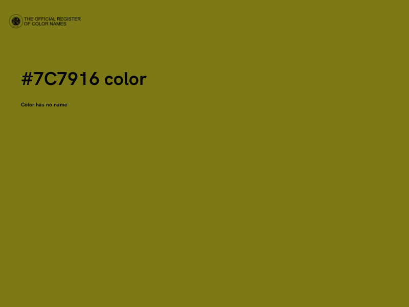 #7C7916 color image