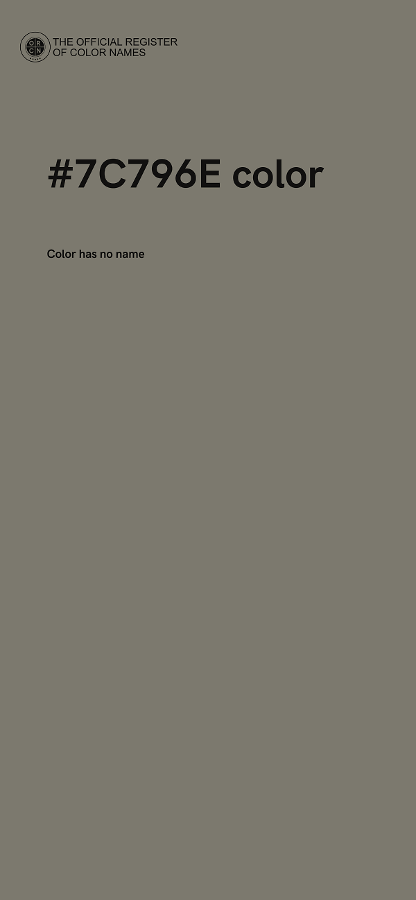 #7C796E color image