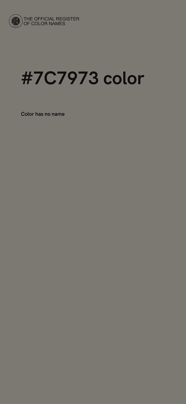 #7C7973 color image