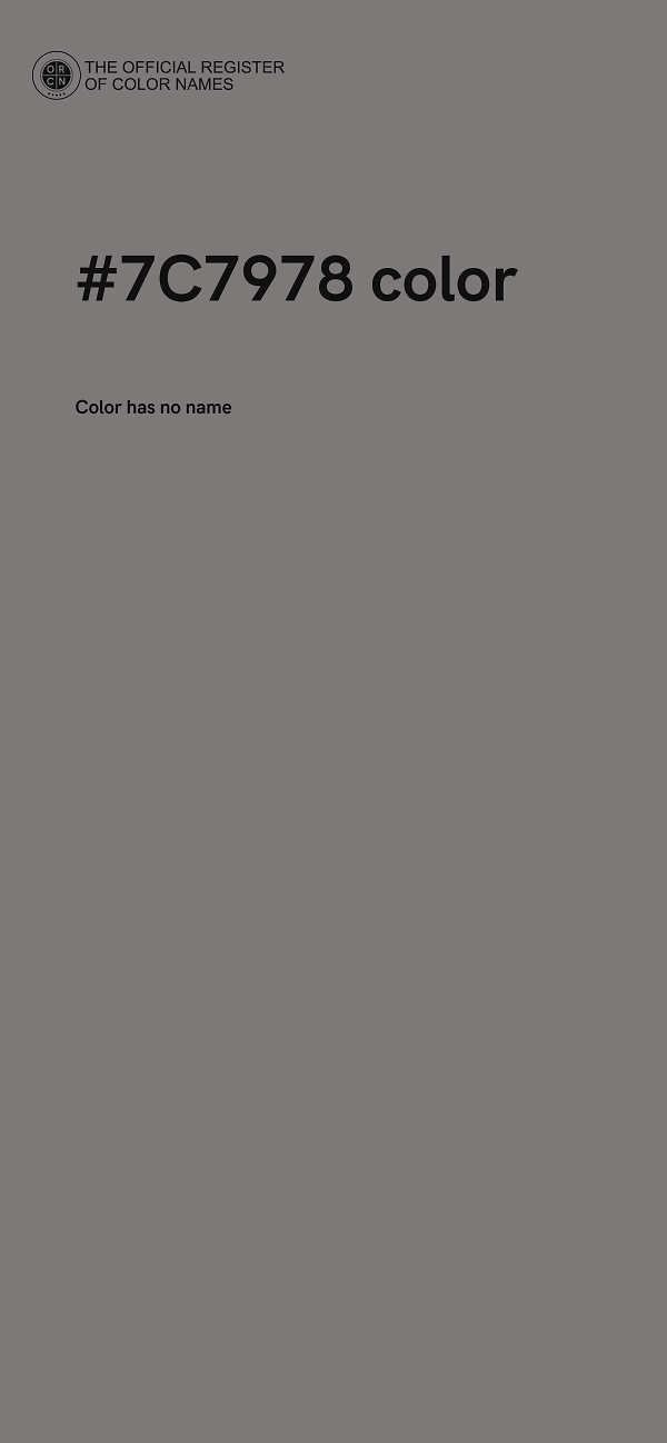 #7C7978 color image