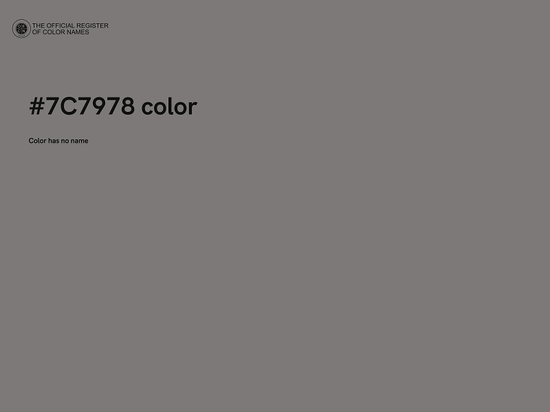 #7C7978 color image