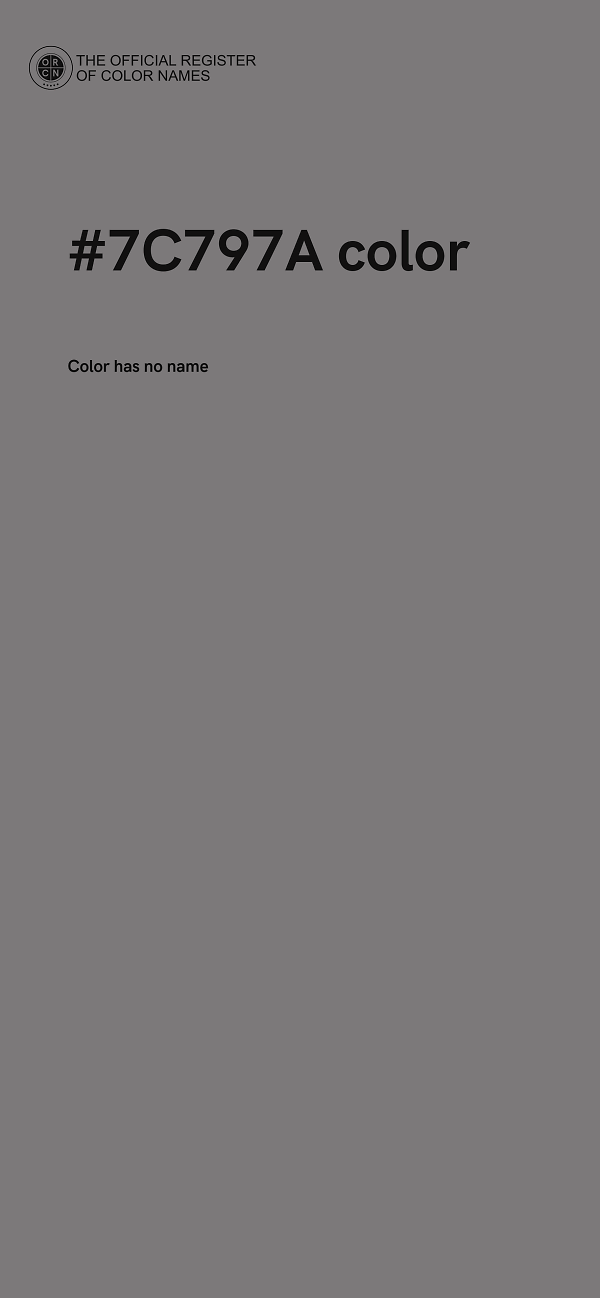 #7C797A color image