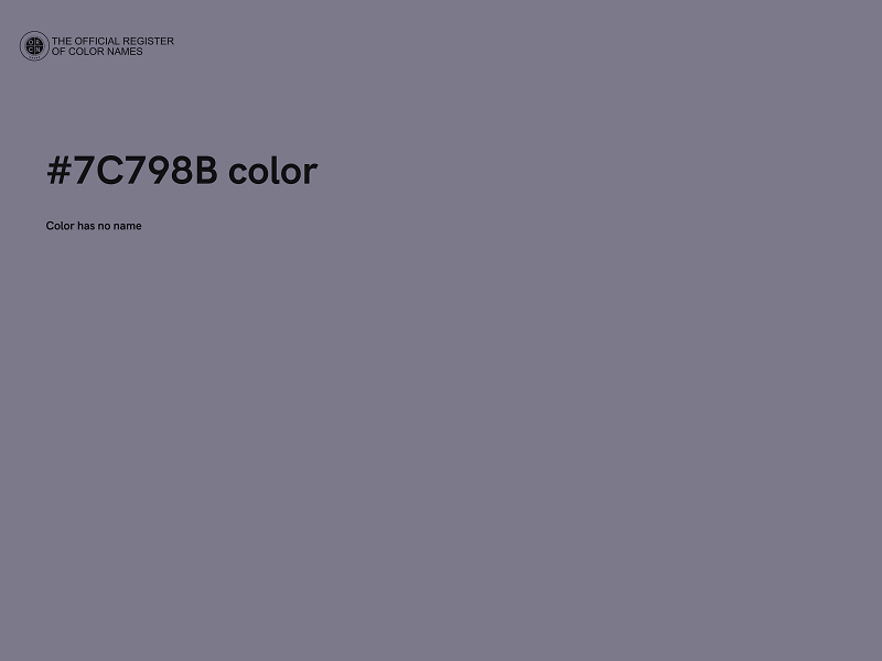 #7C798B color image