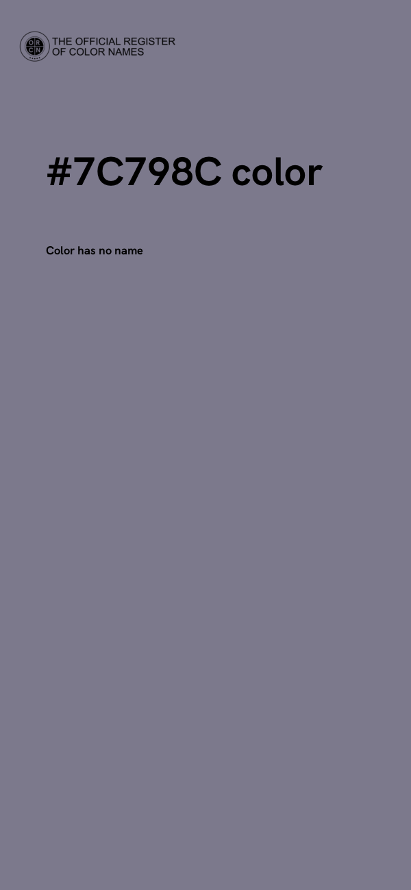 #7C798C color image
