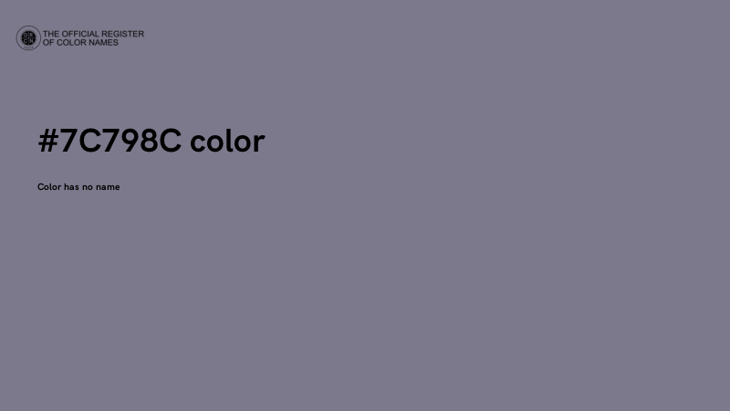 #7C798C color image
