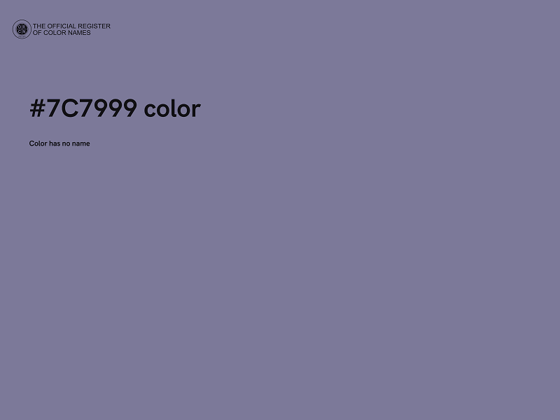 #7C7999 color image