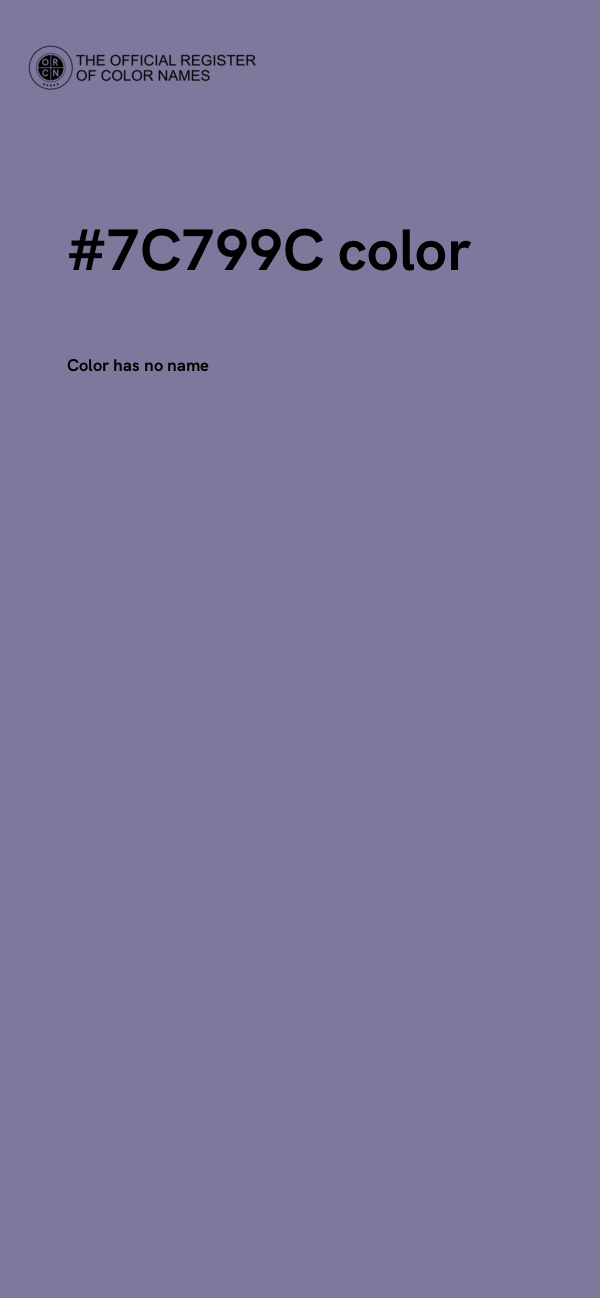 #7C799C color image