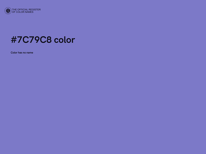 #7C79C8 color image