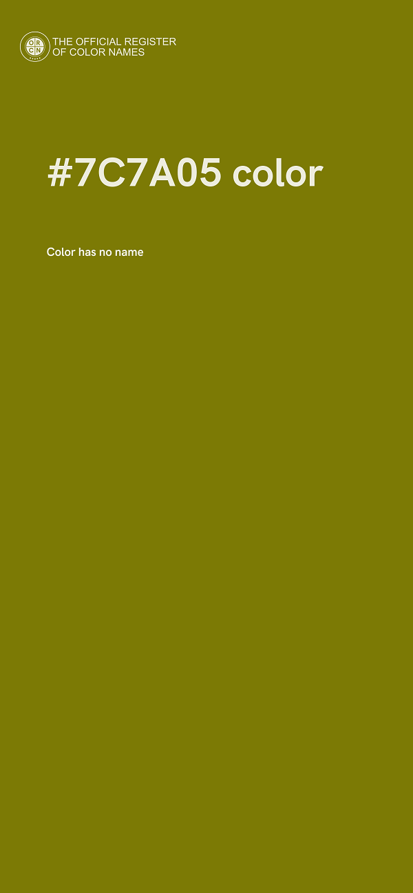 #7C7A05 color image