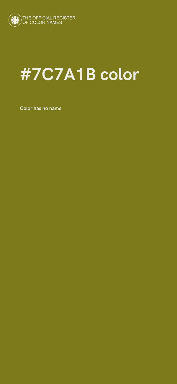 #7C7A1B color image