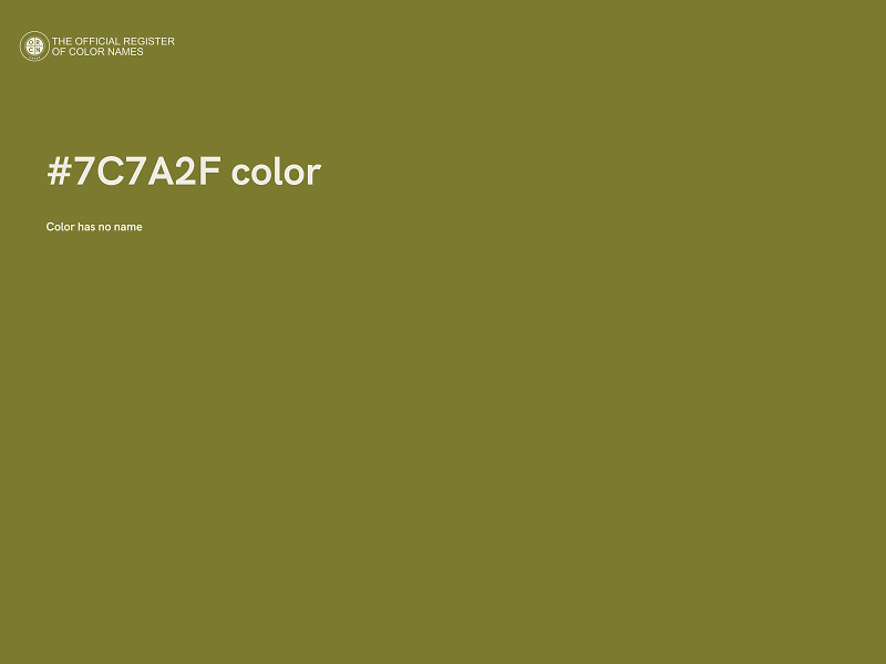 #7C7A2F color image