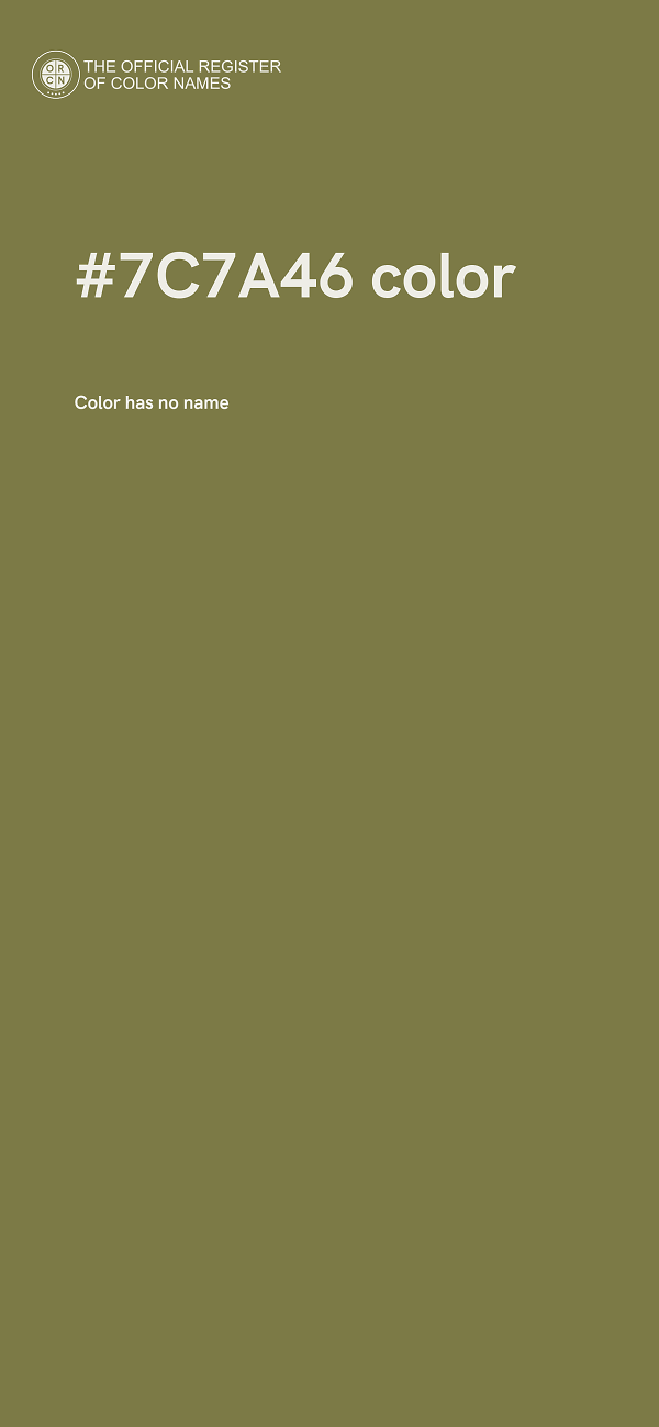 #7C7A46 color image
