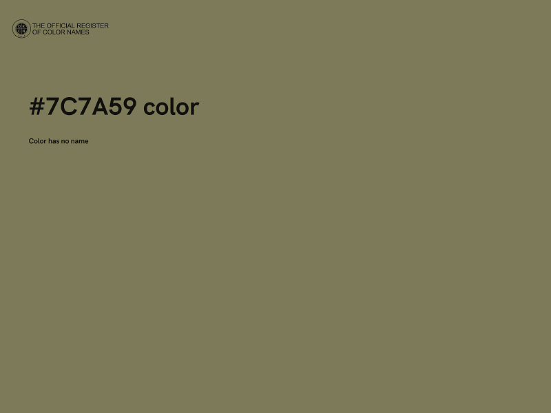 #7C7A59 color image