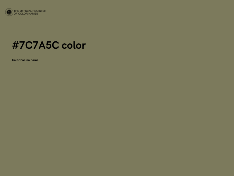 #7C7A5C color image