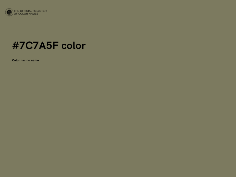 #7C7A5F color image