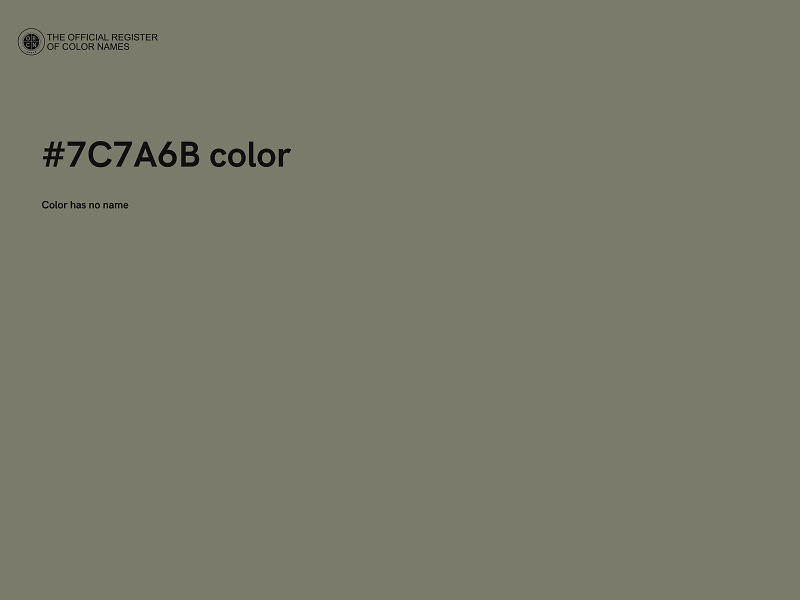 #7C7A6B color image