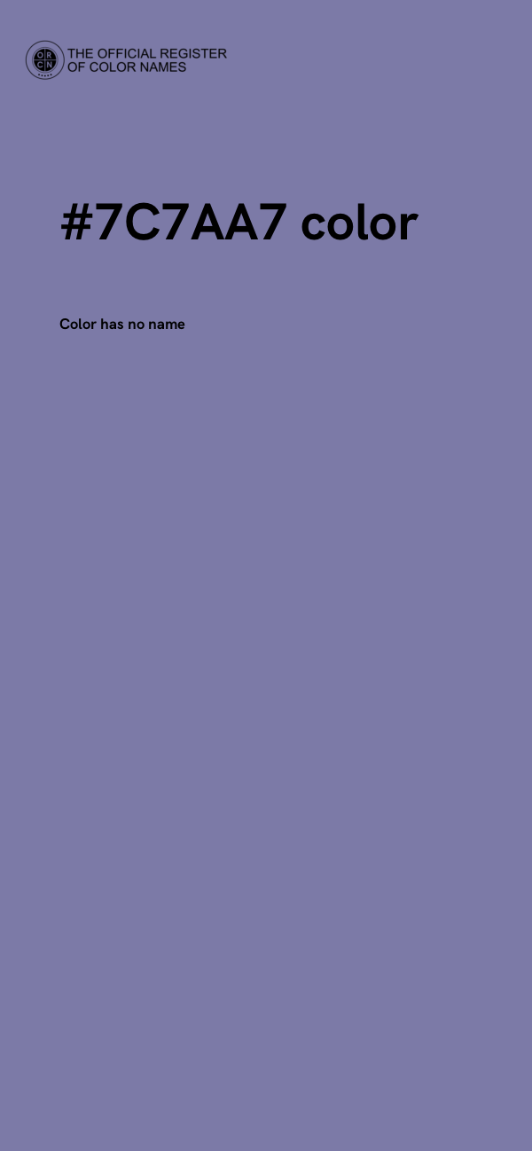 #7C7AA7 color image