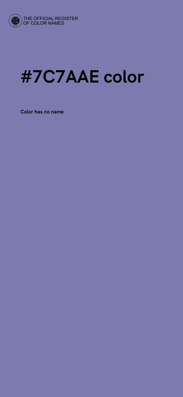 #7C7AAE color image