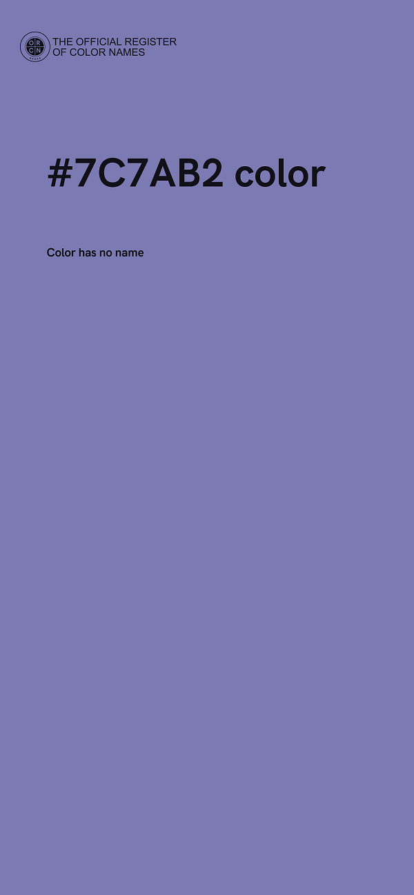 #7C7AB2 color image