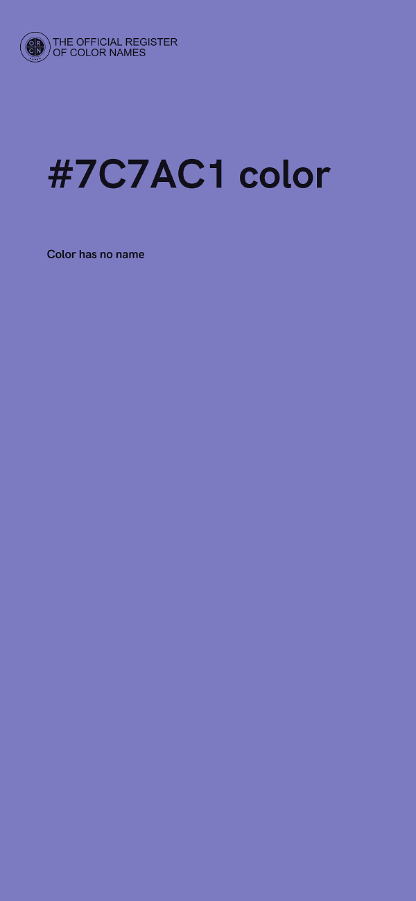 #7C7AC1 color image
