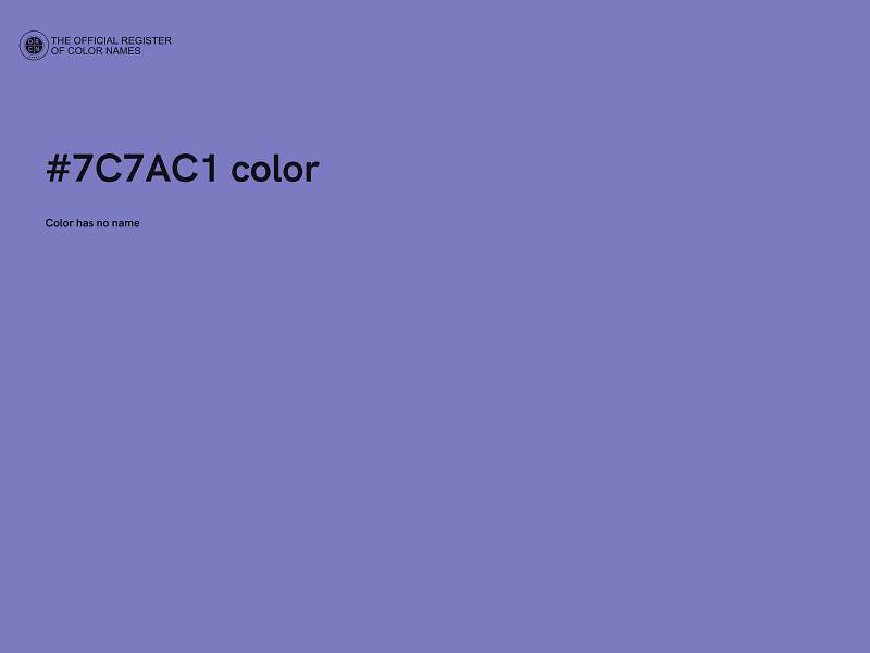 #7C7AC1 color image