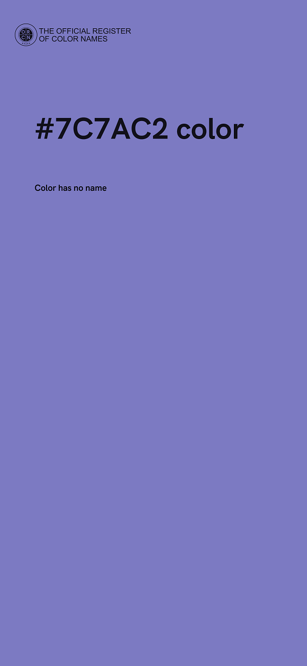 #7C7AC2 color image