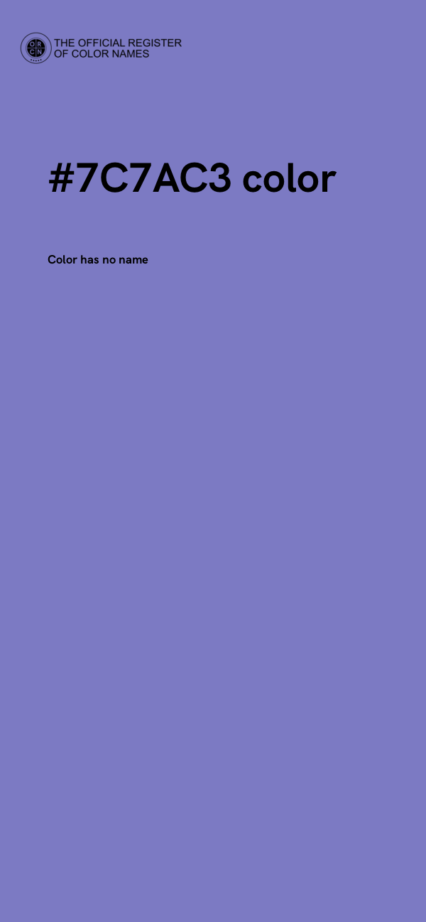 #7C7AC3 color image