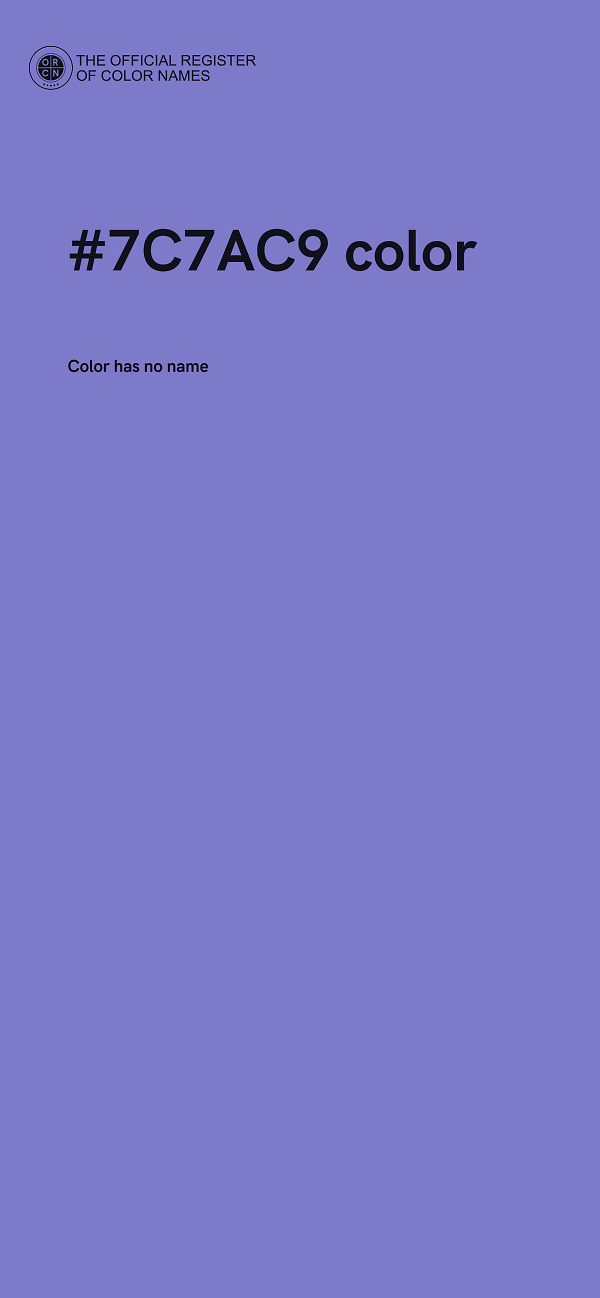 #7C7AC9 color image