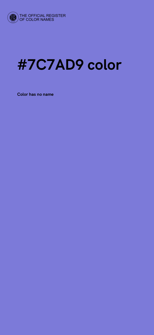 #7C7AD9 color image