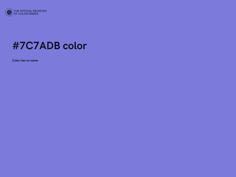 #7C7ADB color image