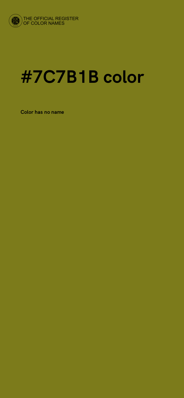 #7C7B1B color image