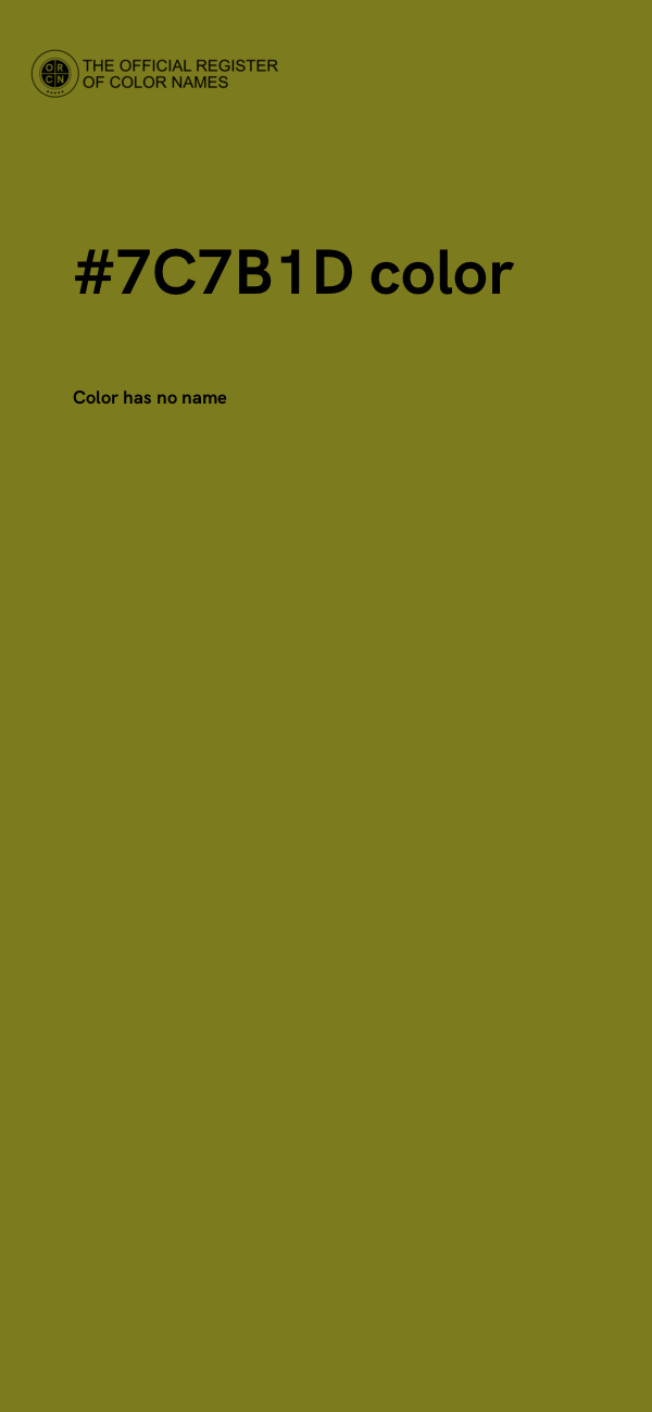 #7C7B1D color image