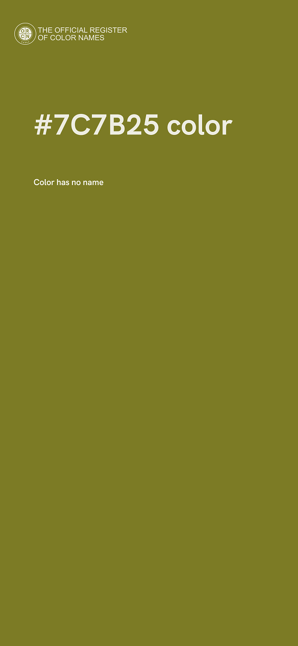 #7C7B25 color image