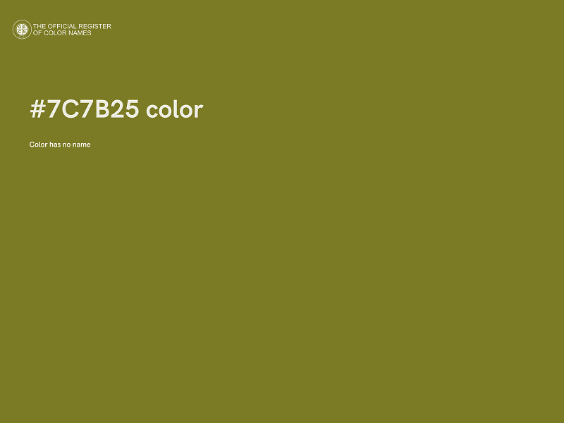 #7C7B25 color image