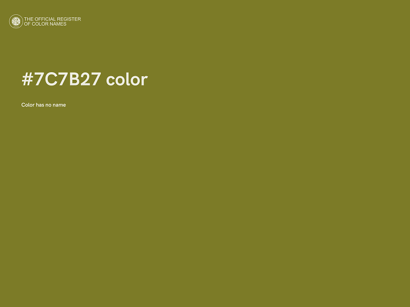 #7C7B27 color image