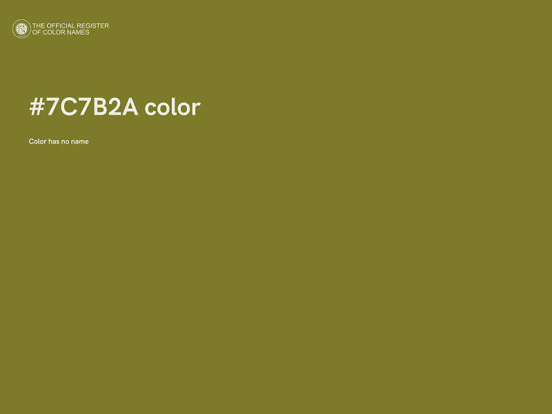 #7C7B2A color image