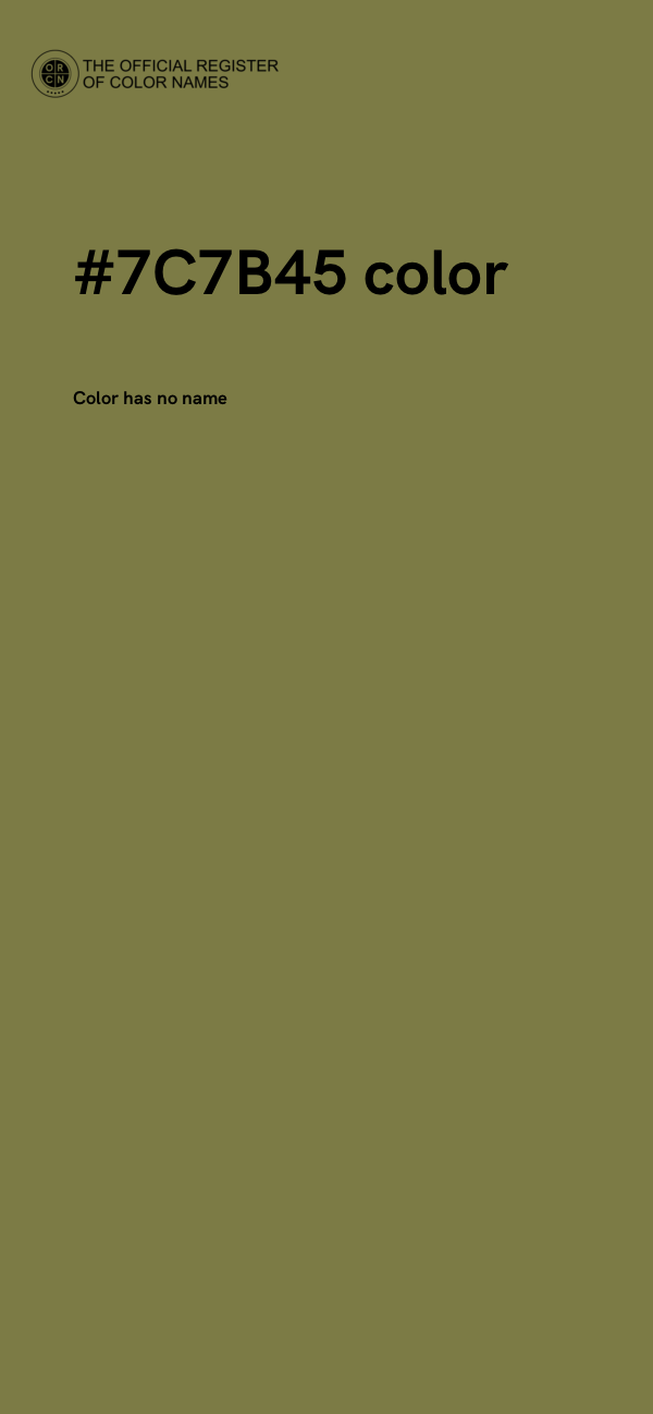 #7C7B45 color image