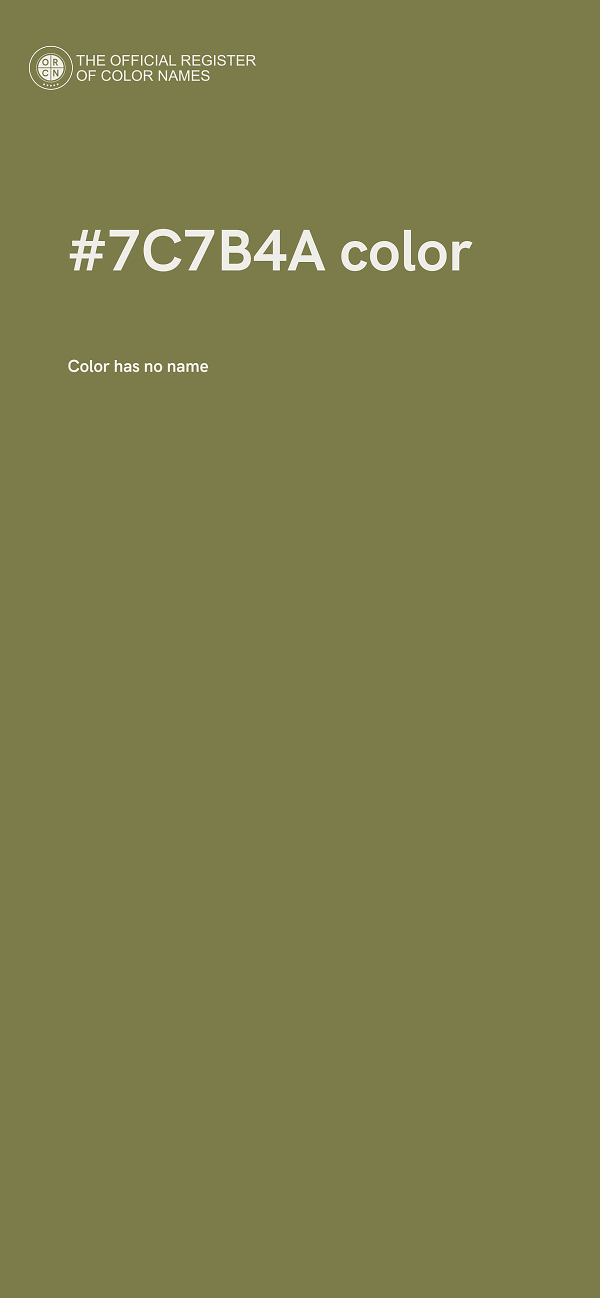 #7C7B4A color image