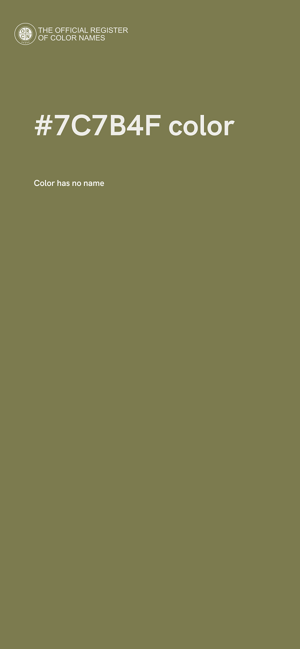 #7C7B4F color image