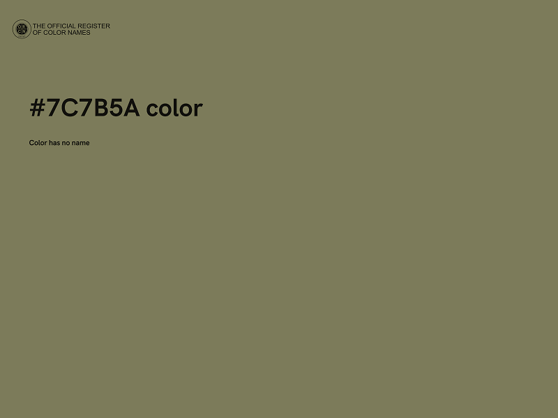 #7C7B5A color image