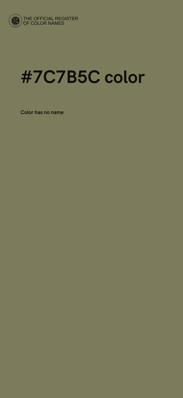 #7C7B5C color image