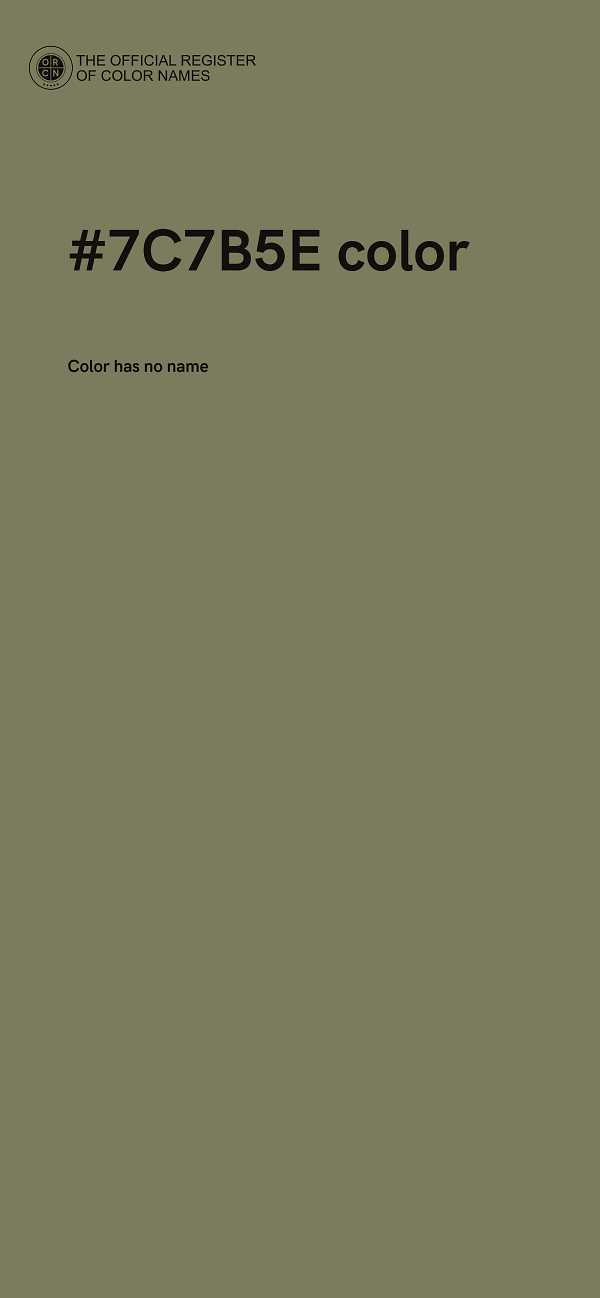 #7C7B5E color image