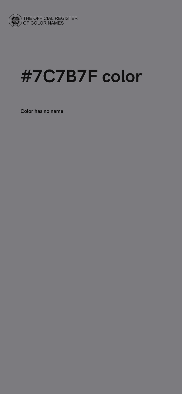 #7C7B7F color image