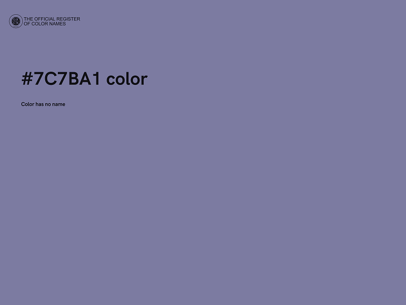 #7C7BA1 color image