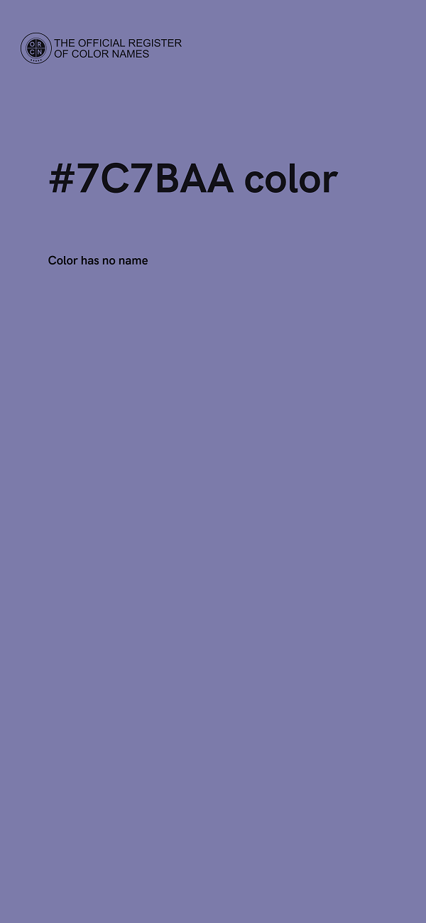 #7C7BAA color image